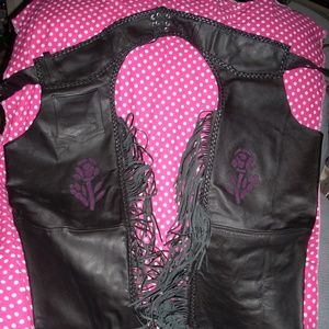 Genuine Cherokee Hand Made Leather Riding Chaps M